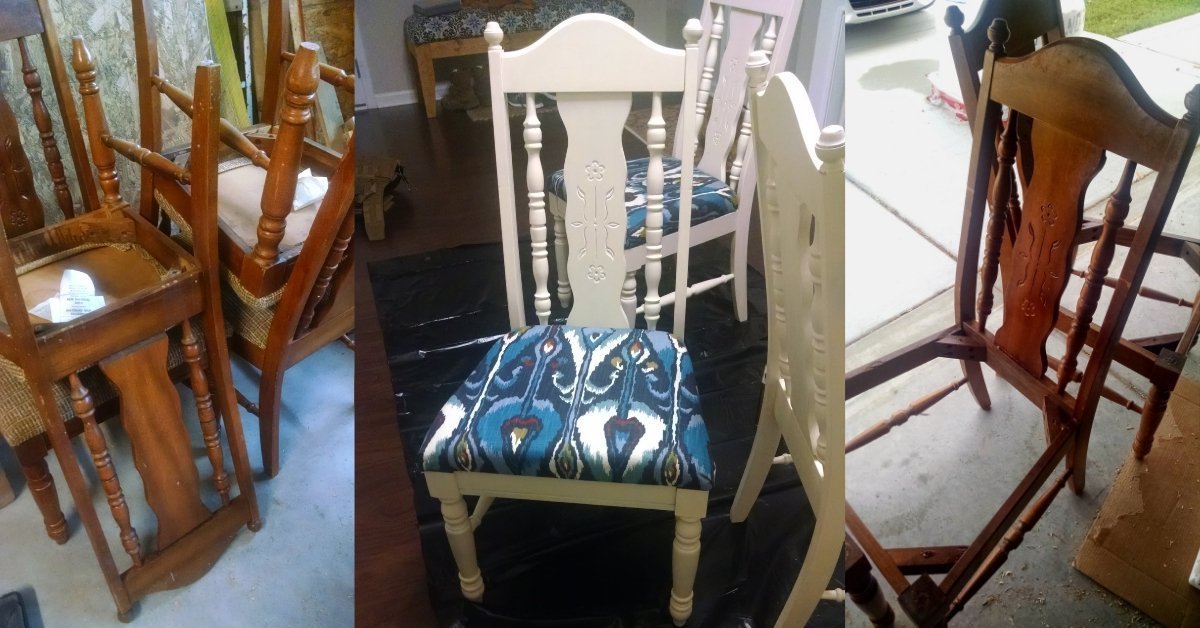 thrift store chairs update process