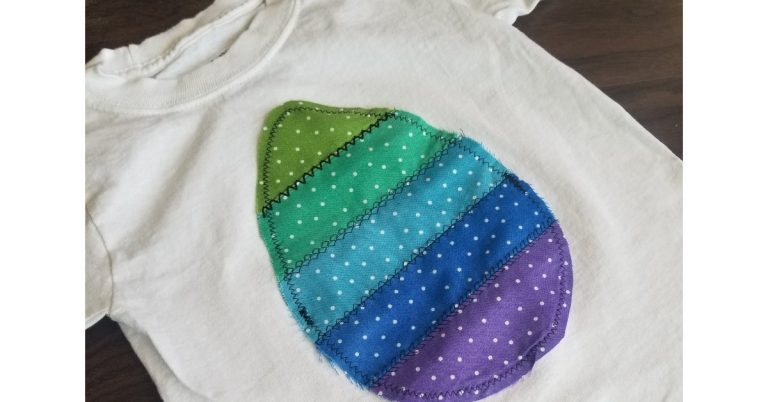 Scrappy Easter Egg Shirt Sewing Tutorial