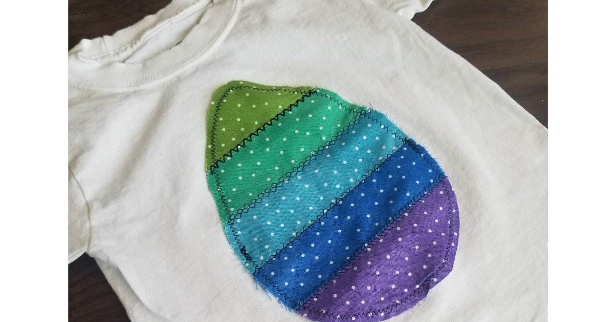 easter egg toddler shirt sewing tutorial featured image