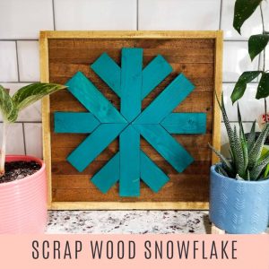 scrap wood snowflake