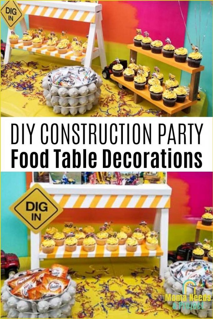 diy construction party food table decorations pinterest image