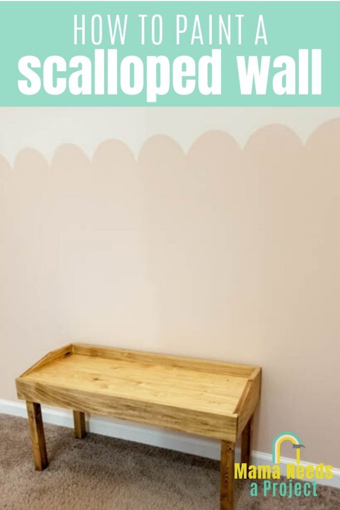 how to paint a scalloped wall