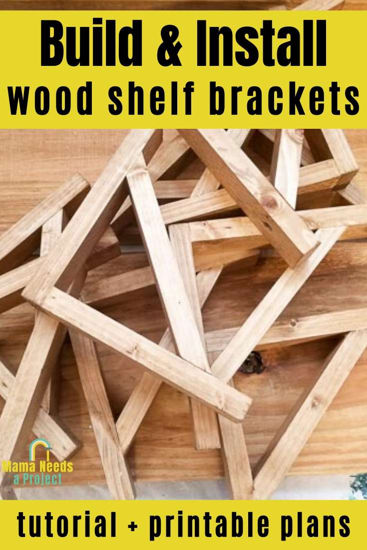wood shelf brackets diy