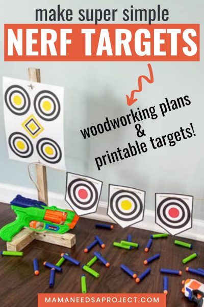DIY Nerf Gun Target Stand | Simple Scrap Wood Project - Mama Needs a ...