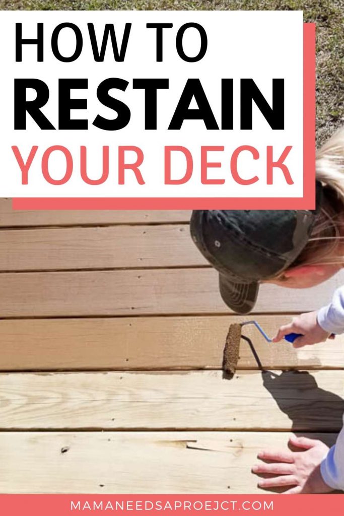 how to restain your deck