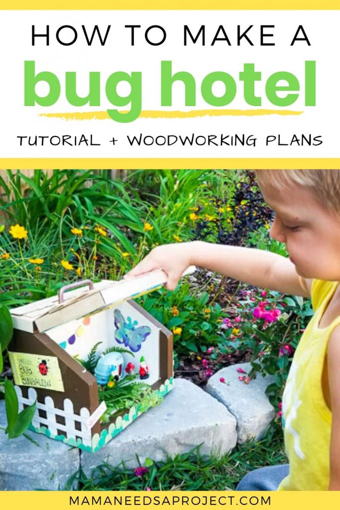 how to make a bug hotel tutorial and woodworking plans
