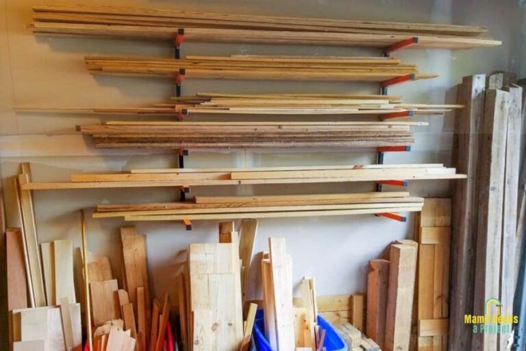 Lumber Storage for a Small Space | Lumber Organization