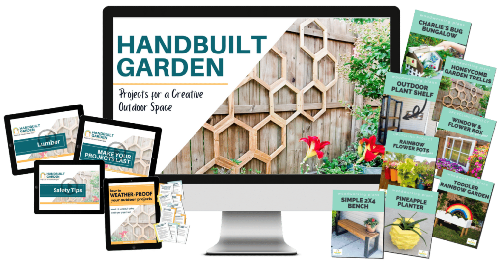 Handbuilt Garden DIY bundle digital image of woodworking plans, instructional videos and resouce guide