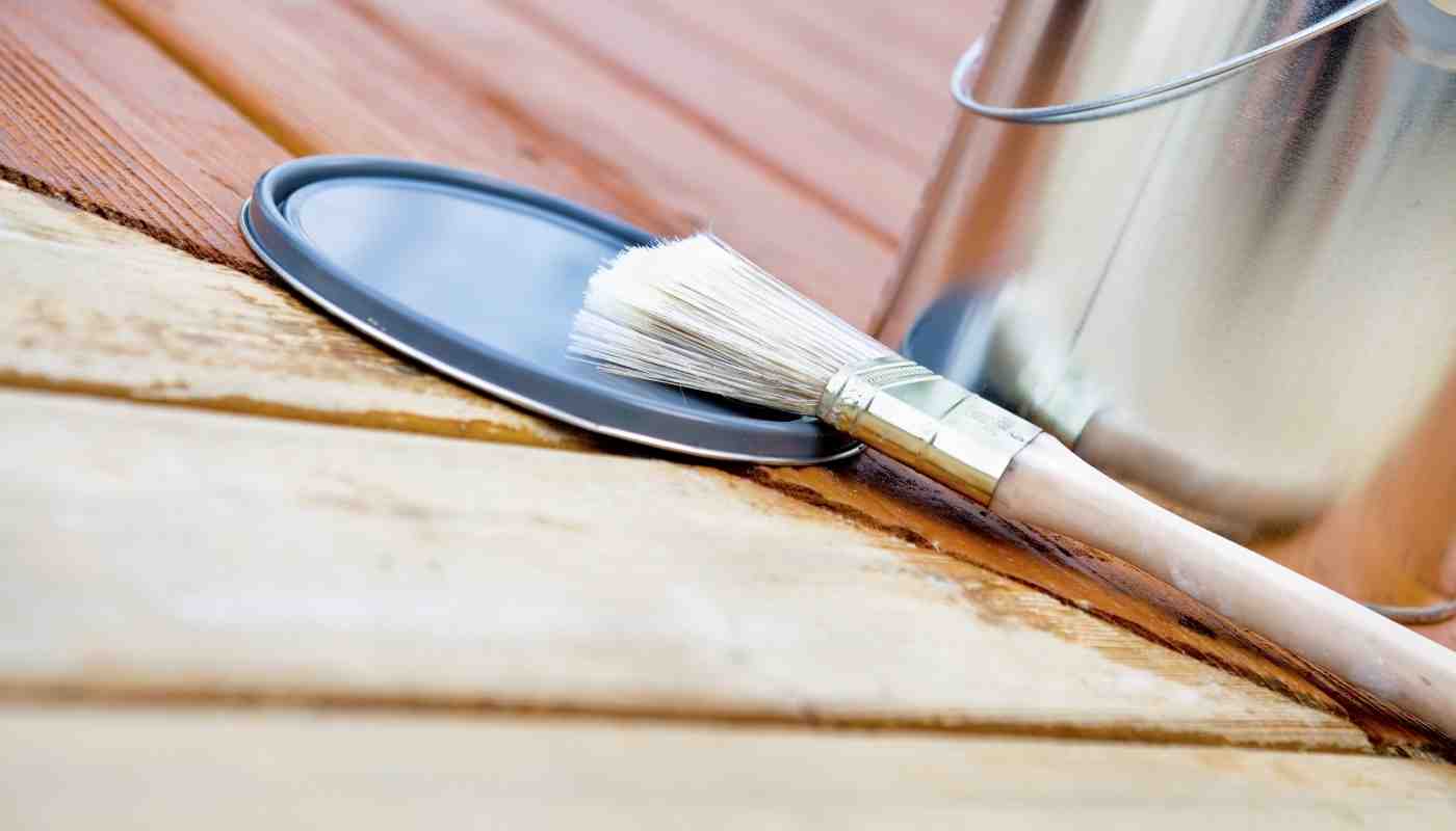 How to Paint in Between Deck Boards