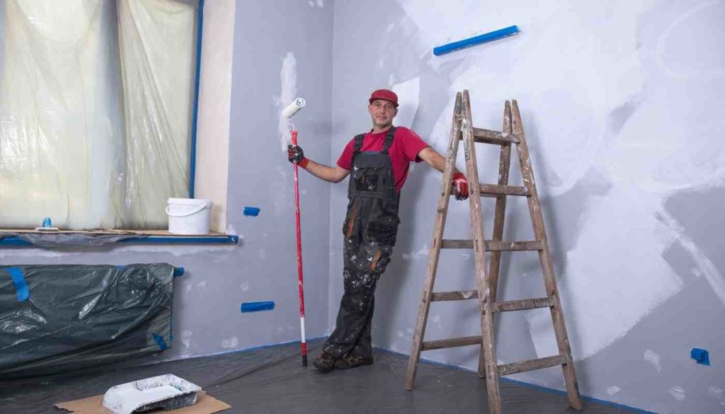 Equipment for Painting Tall Walls