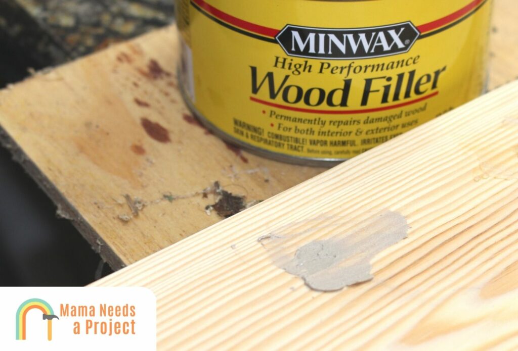 Applying Minwax Wood Filler