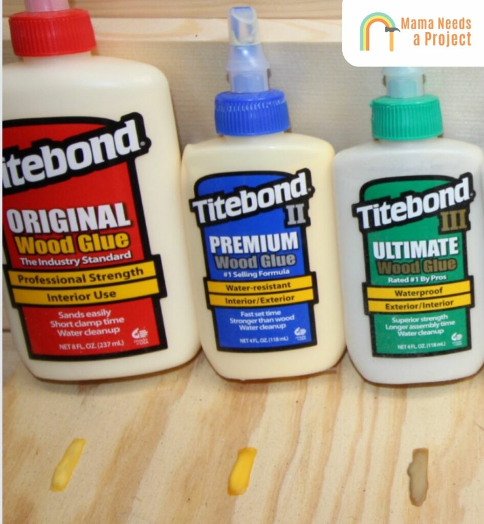 Titebond Wood Glue Drying Color