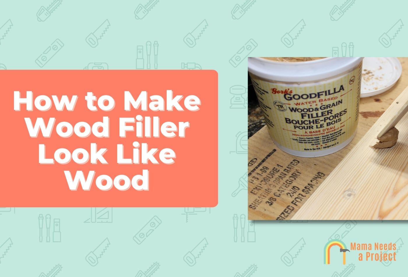 How to Make Wood Filler Look Like Wood