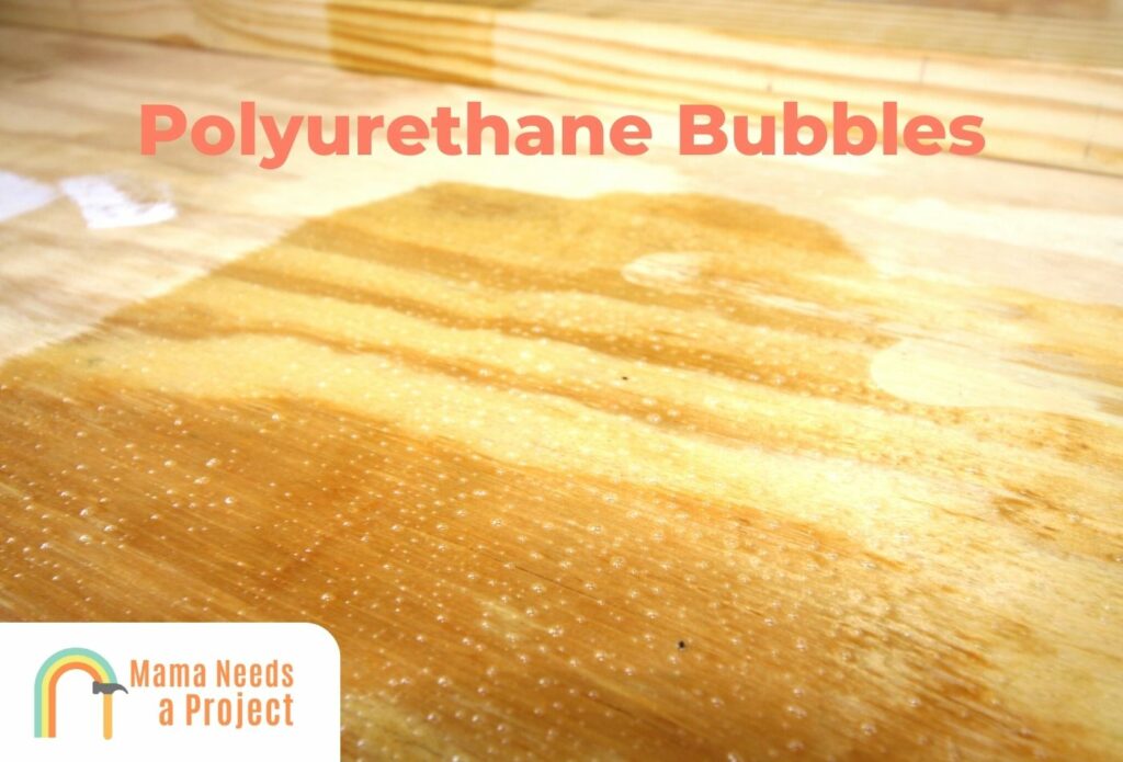 Bubbles in Polyurethane