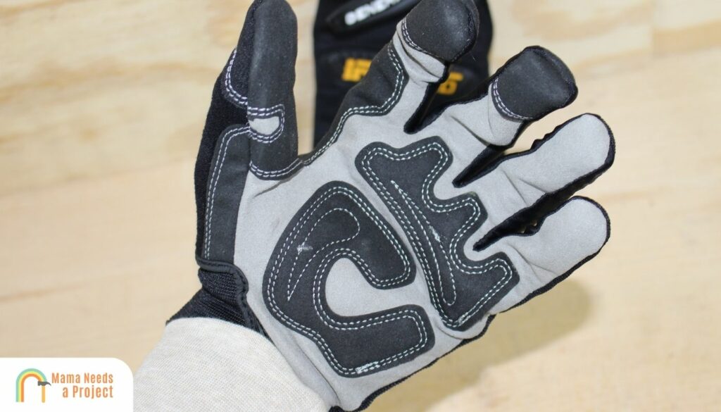 Custom Leathercraft Work Gloves Inside