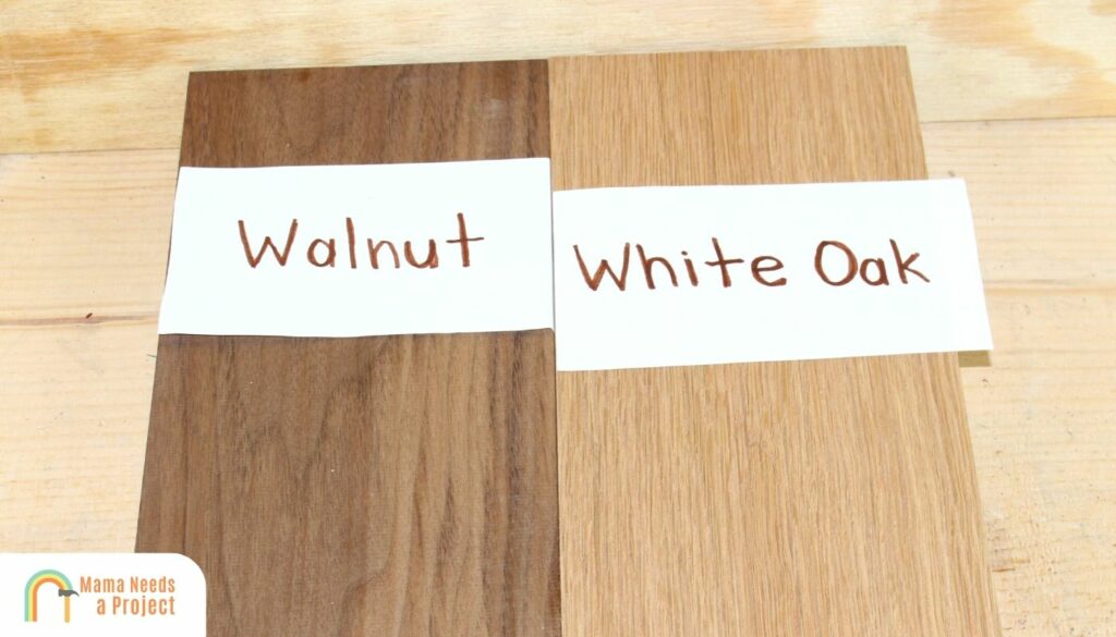 Walnut vs Oak